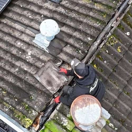 Een dakrenovatie bij oud pannendak in Stolwijk